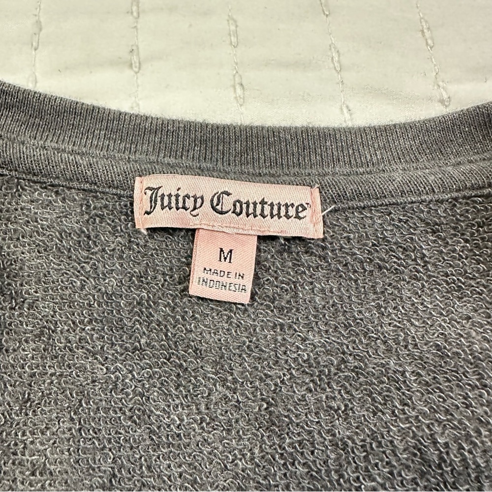 Juicy Couture Vintage Sequins Pump High Heels Gray Long Sleeve Sweater - Picture 10 of 14